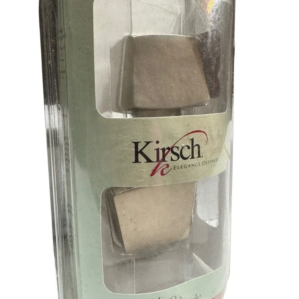 NEW Kirsch Brushed Nickel Squareish 1 3/8